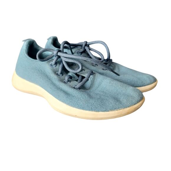 Allbirds Light Blue Wool Runners - Women's Size 9 - Pre-owned - Picture 1 of 7